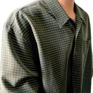 Men’s long sleeve dress shirt by Hagger. Dark green XX large